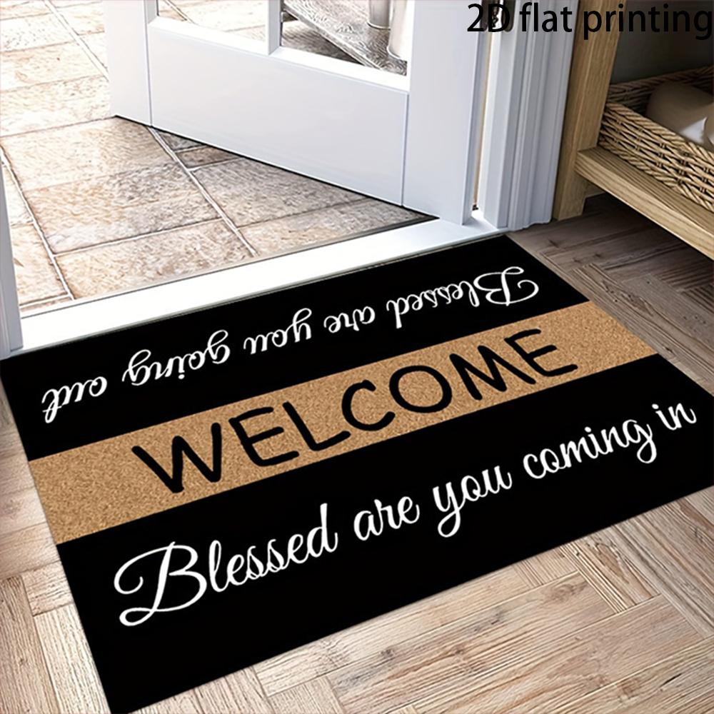 

2D FLAT/1pc Funny Welcome Door Mats For Home ,Suitable for indoor and outdoor doorways, door mats for decoration. 40cm x 60cm