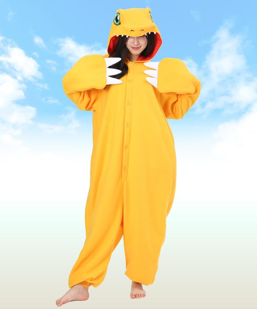 Character Fleece Kigurumi Digital Monster Agumon [SAZAC]