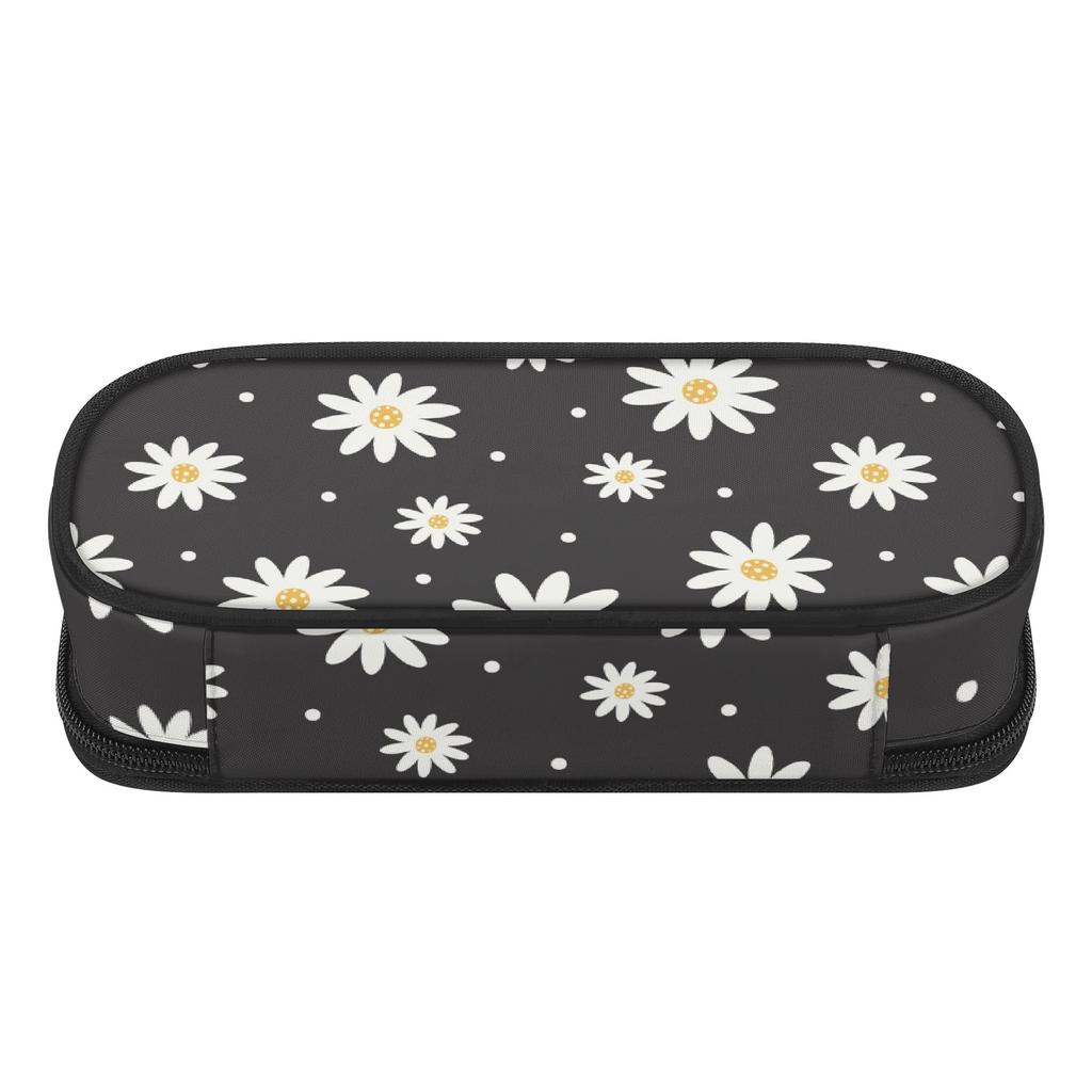 Pen Case Wear Resistant Polyester High Capacity Secure Zipper with Main Compartment Mesh Pocket and Pen Slots for Students