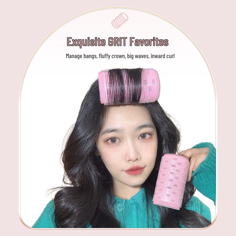 Large Air Bangs Curling Iron with Self-Adhesive Fluffy Root Clip