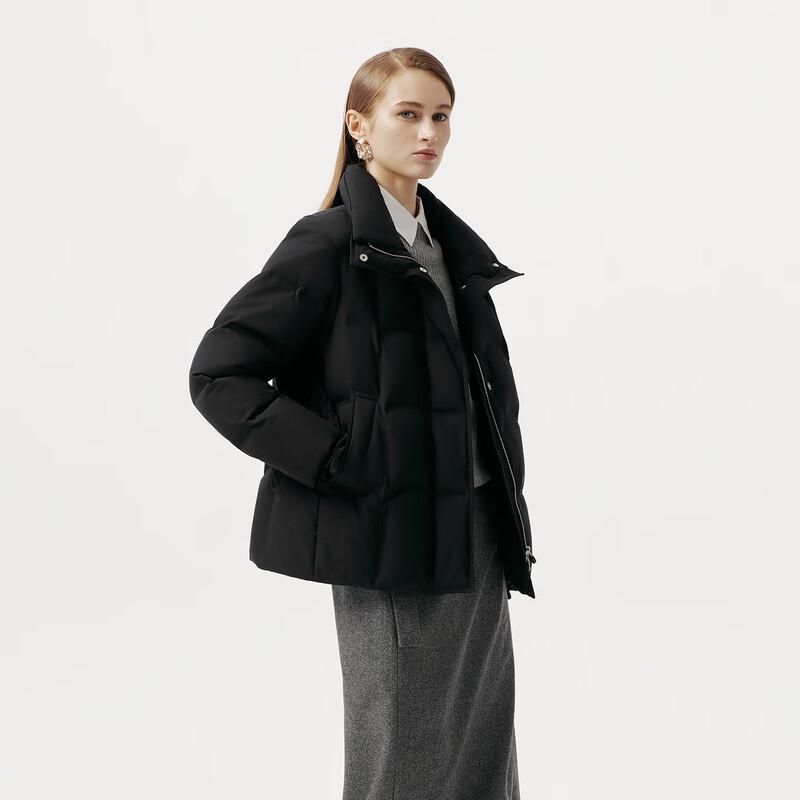 Tanboer Women's Short Stand Collar Goose Down Winter Coat 5520390A