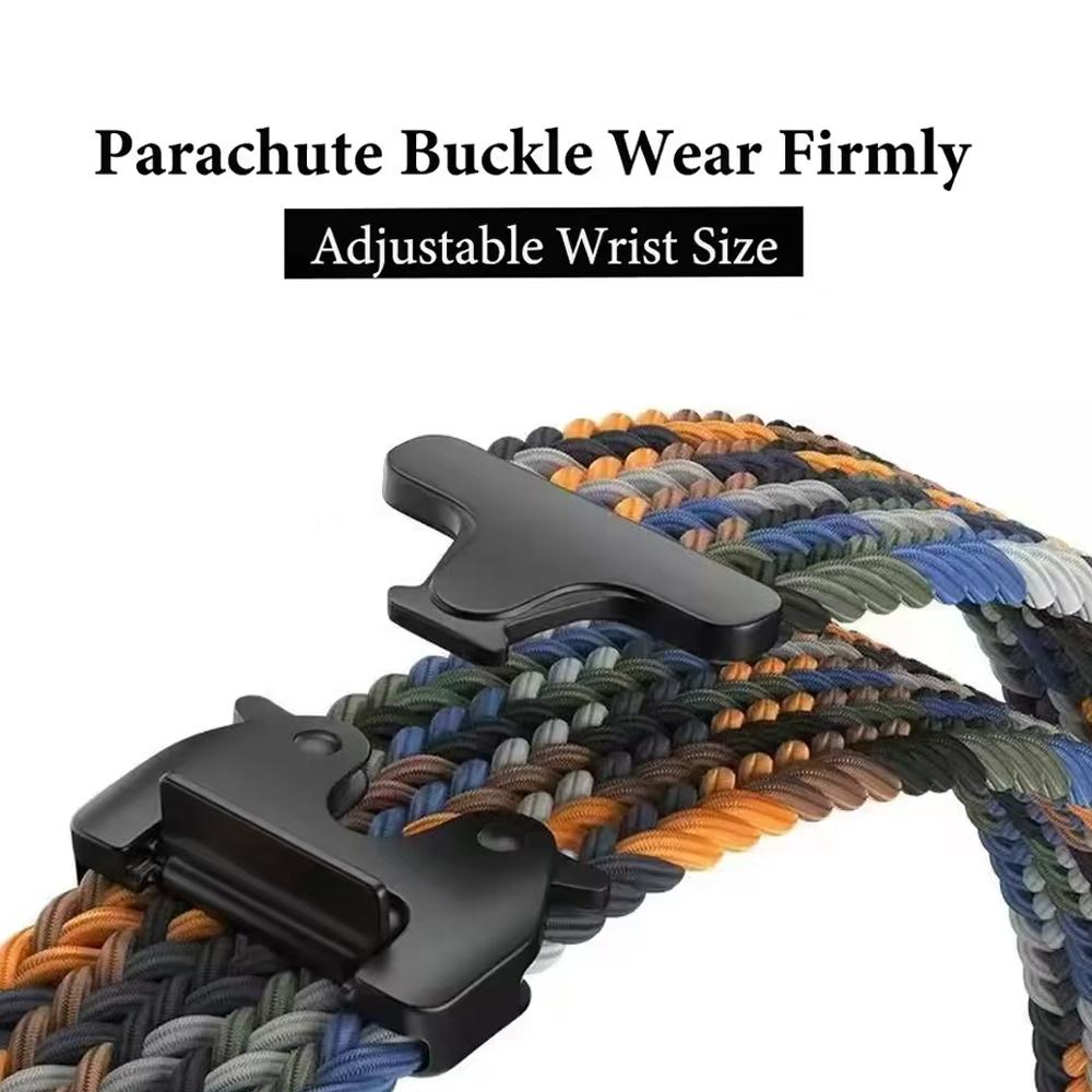22mm 20mm Braided Nylon Loop For Garmin Active 6 5 Band Vivoactive 6 5 3/Venu2 3/Sq Sq2/Forerunner 645 55 570 255 265 Bracelet