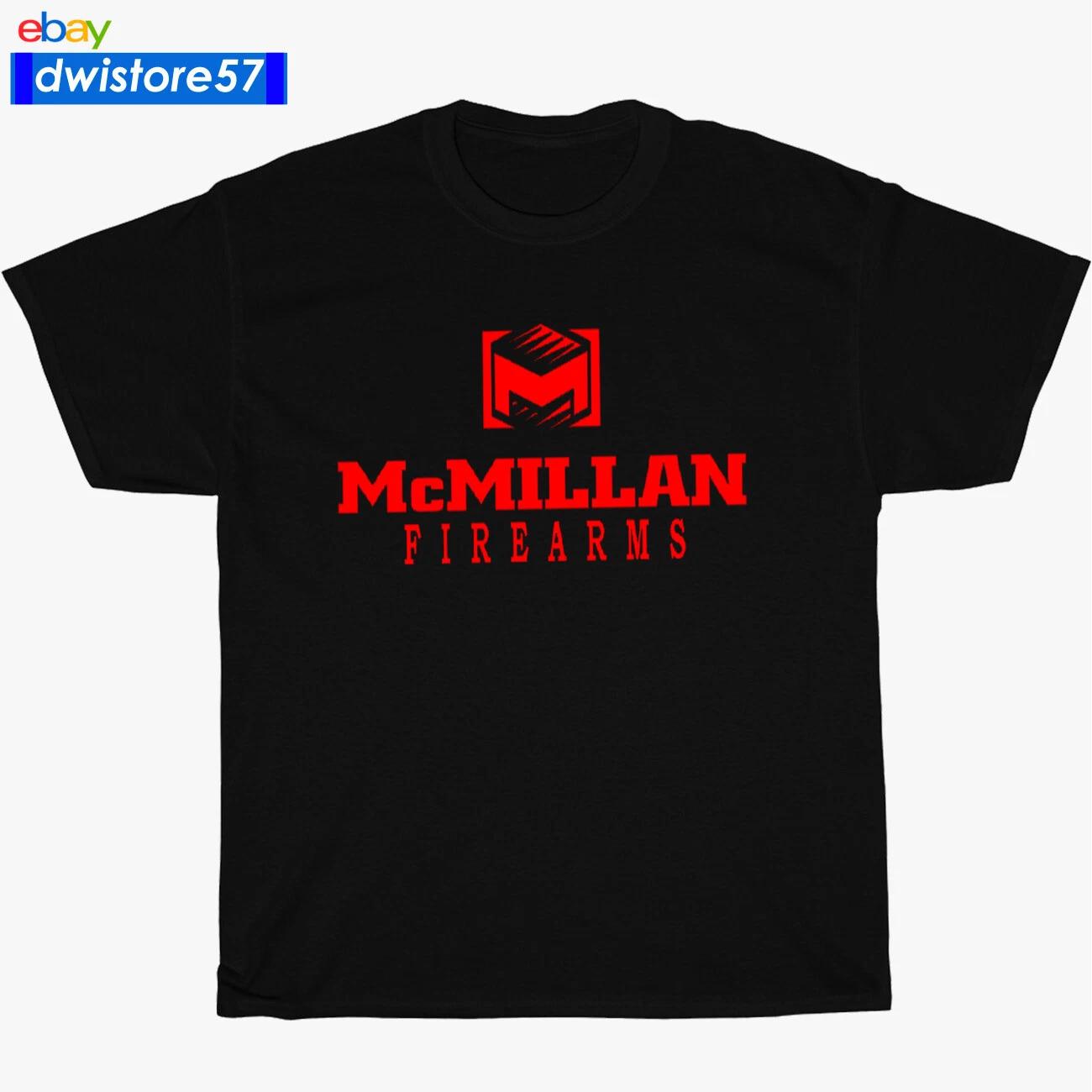 Новая футболка Mcmillan Firearms Логотип ружей Черный/Темно-синий/Белый/Серый Футболка S-5XL S