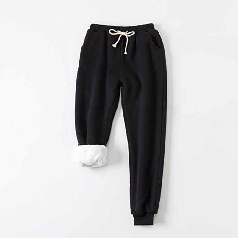 Womens Warm Sweat Pants With Ultra Soft Sherpa Lined Faux Fleece For Cold Weather