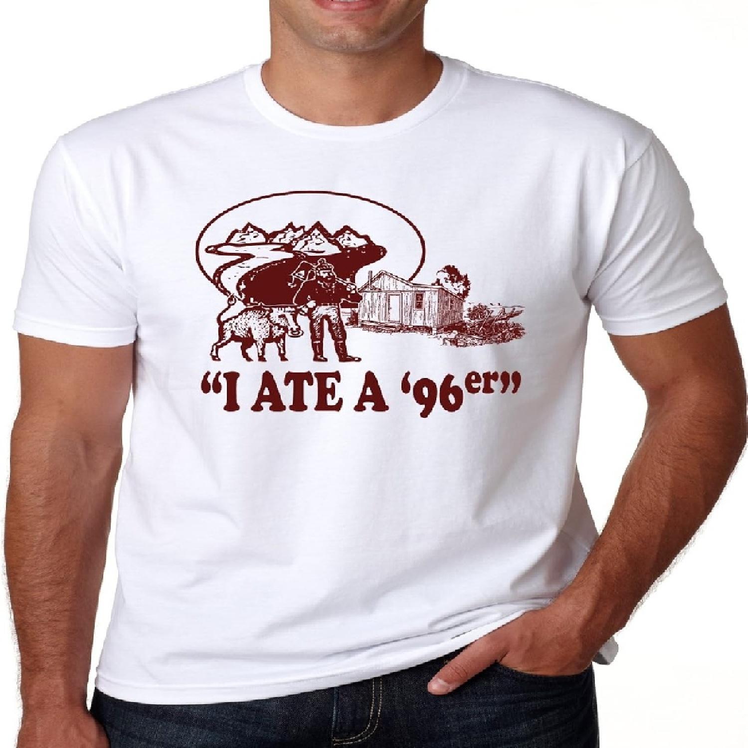 Crazy Dog Tshirts Ate A 96Er T Shirt Funny Vintage Graphic Tee Gift for Dad Hilarious Adult Humor XXXXXL белый