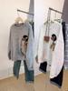 2025 Women's Retro Cartoon Pony Knit Sweater - Autumn/Winter, Round Neck, Loose Fit