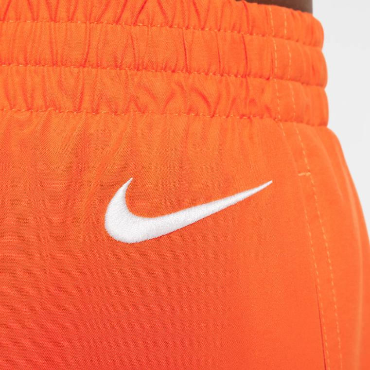 Nike Logo Lace Mid Waist Five Point Shorts Kids shorts Orange NESSF803-840