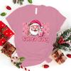 New Hot Christmas Santa  Print T-Shirts Women Men Casual T-Shirts O Neck Short-Sleeved T-Shirts Fashion Shirts Tee