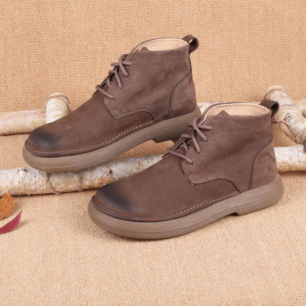 2025 Men's Wide Toe Retro Suede Leather Casual Shoes - Soft, Breathable & Timeless