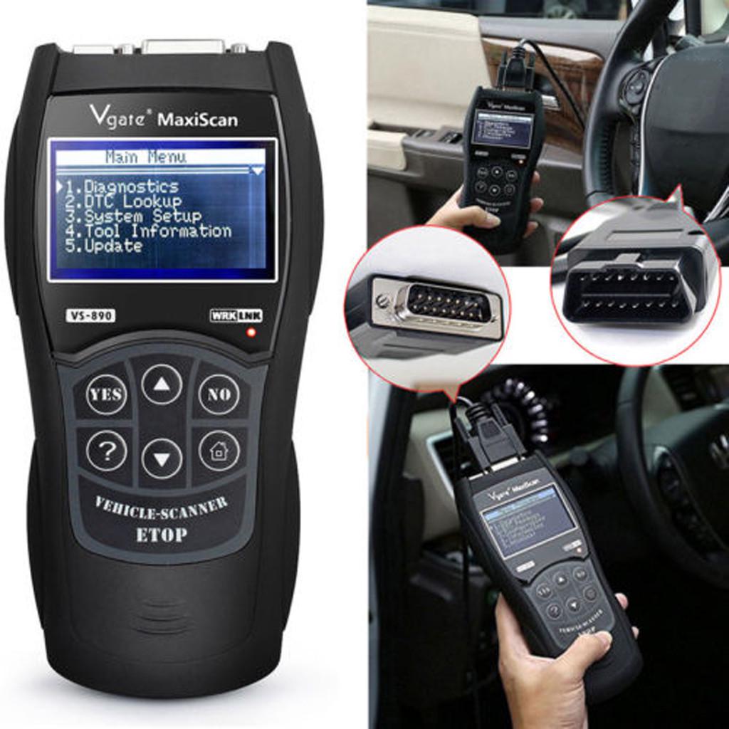 Универсальный автоматический считыватель кода Vgate VS890 Check Engine OBD2 EOBD диагностический сканер – купить по низким ценам в интернет-магазине Joom