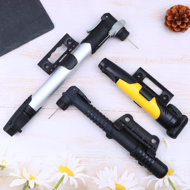 Portable Mini Bike Pump With Bracket Hand Cycling Mountain Bike Air Pump Bicycle Tire Inflator Bicycle Parts
