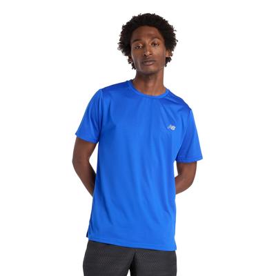 New Balance Sport Essentials Running Short Sleeve T-Shirt for Men, Training and Sports (MT41222) BUM (Blue Gemstone)