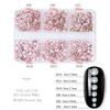Glitter Rhinestones AB-Flat Back Shiny Stones Nail Art Decoration Mixed Sizes Nail Gems Crystal Strass Accessories