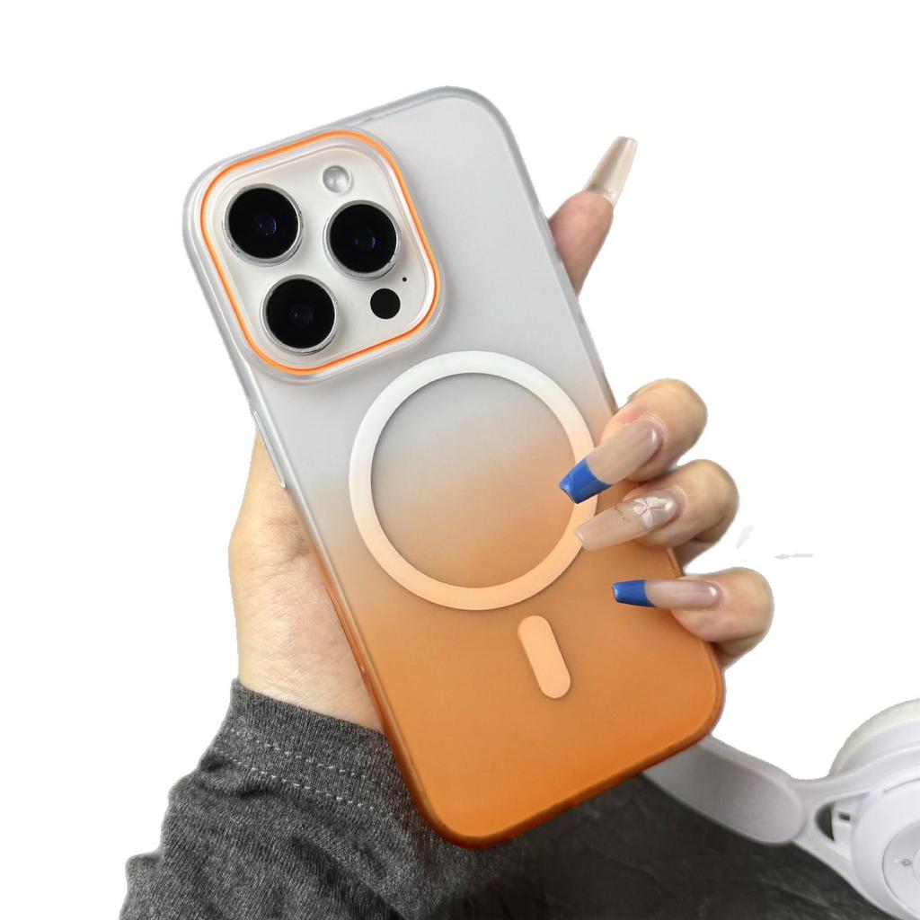 Magnetic Skin-Feel Gradient Color Ultra-Thin Protective Case for iPhone 17 Pro Max 