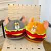 Hamburger-shaped Plush Doll Body Pillow, Fun Play Doll, Soothing Toy for Kids, Fluffy and Cute, Soft, Perfect for Halloween, Christmas, Birthdays, or