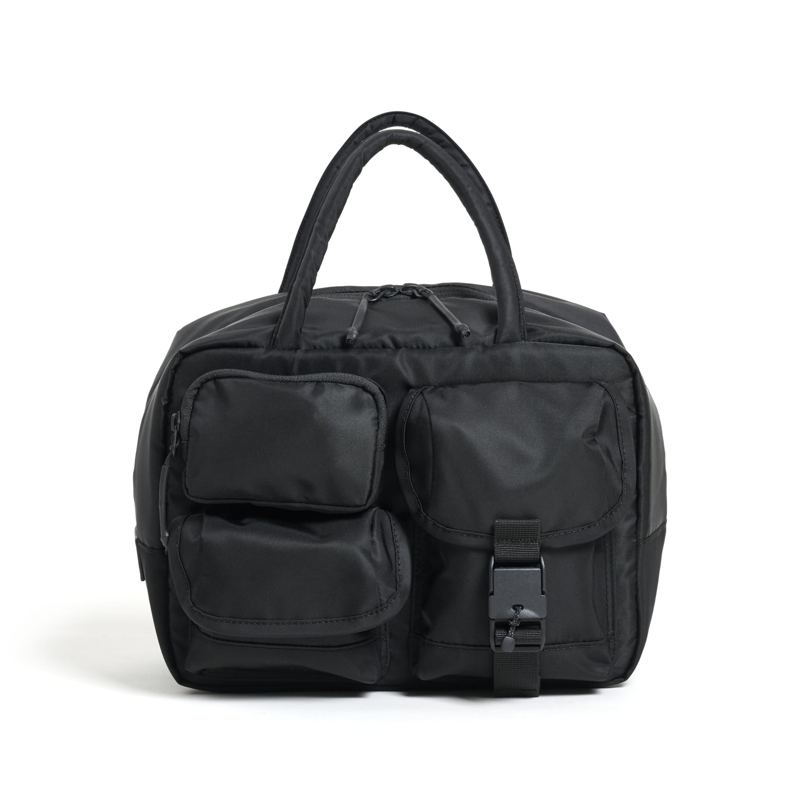 

BY BAG Shoulder MULTI POCKETS MINI BOSTON BAG [BIKERON JACK] чёрный