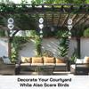 3D Wind Spinner Bird Deterrent Outdoor Reflective Metal Wind Chime Yard Farm Hanging Bird Scare