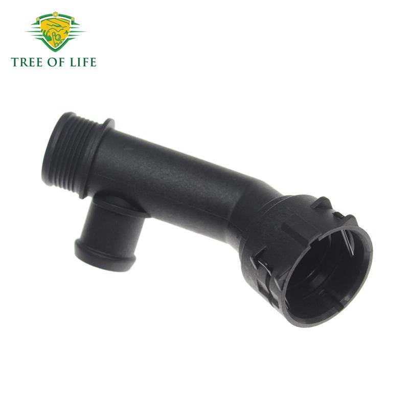 New Left Radiator Coolant Hose Adapter Lower For Volkswagen Tiguan AD 2017 2018   5QN122291F 5QN 122 291F 5NA122157AD