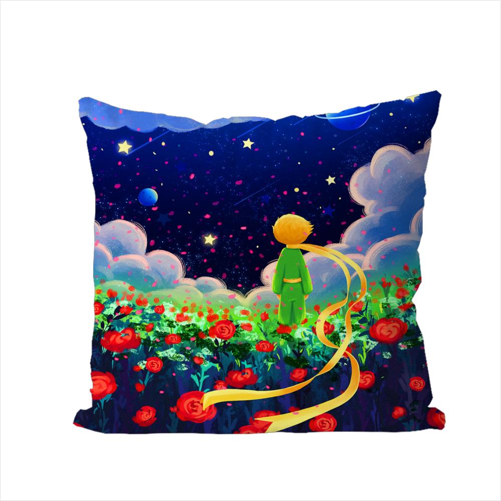 The Little PPrince Pillow Case For Car Sofa Decorative Home Doublesided Print Plush Square Throw Pillow Cushion Cover
