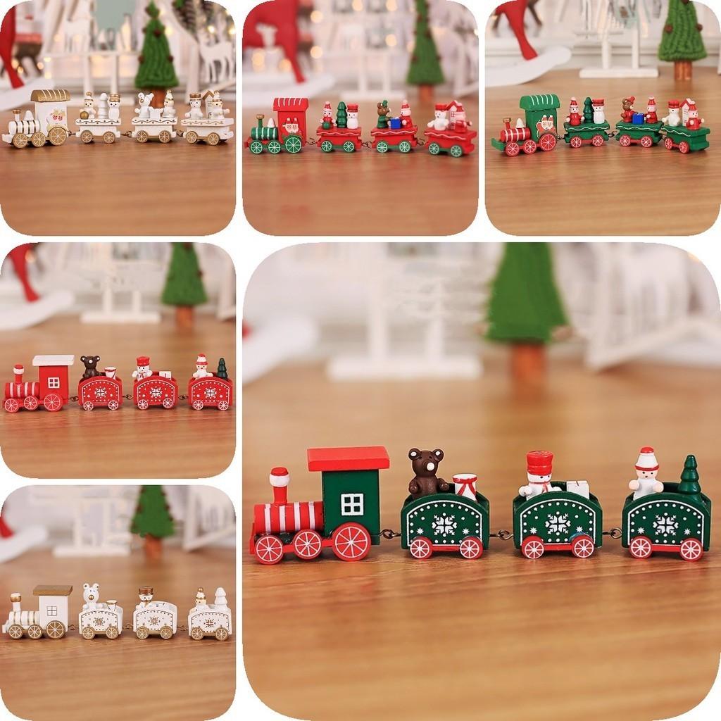 Entzückende Weihnachts-Holzzug-Dekoration Ideales Weihnachtsgeschenk für Kinder und Schulen