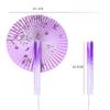 Chinese Folding Paper Fan with Tassels - Traditional Floral Design, Lightweight Plastic Portable Fan for Women, Hanfu, Home Decor, Cultural Gift