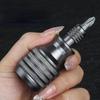 Neuer Mini-Schraubendreher Titan-Schraubendreher 1/4 Zoll Magnetischer Schraubendreher 7 in 1 S2 Legierter Stahl Bohrer EDC für Heimwerkerwerkzeug