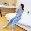 Frühlings- und Herbst-Modal-Pyjama-Set für Damen, große Hauskleidung, lockerer zweiteiliger Sommer-Pyjama, Schlafanzug für Damen