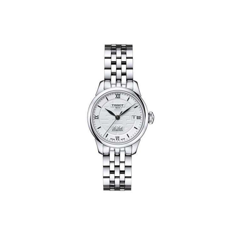 TISSOT  Le Locle Mouvement M&eacute;canique Automatique Montre &Eacute;l&eacute;gante Montres pour Femmes Blanche T41.1.183.35 White Dial