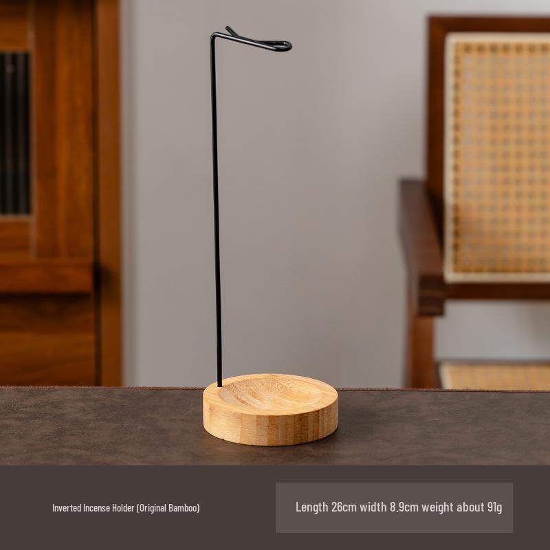 Zen Wood Incense Holder: Creative Sandalwood & Agarwood Stick Burner for Indoor Home Decor