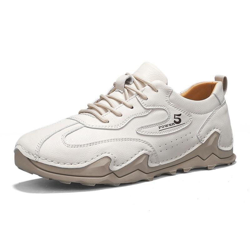 

New Men s Flat Casual Shoes Split leather Men s Shoes Comfortable Outdoor Loafers Breathable Handmade Men Driving Shoes Size 46 38