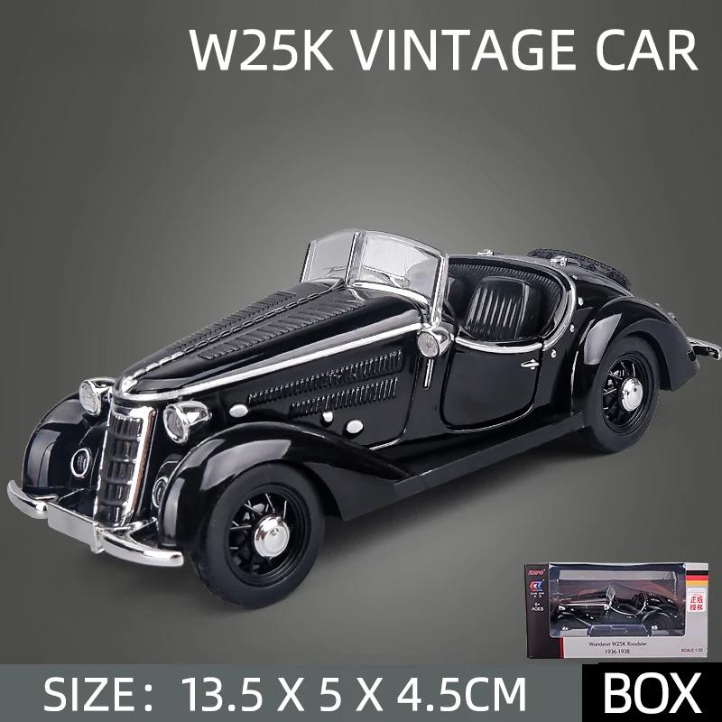 

Масштаб 1/32 WANDERER W25K Классический автомобиль Сплав Металл Литой под давлением Ретро Модель автомобиля Детские Звуковые и Световые Игрушки Украшения Центрального Управления чёрный