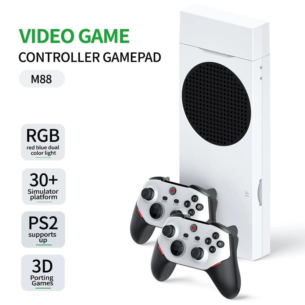 M88 Retro Game Stick mit 40.000 vorinstallierten klassischen Spielen, 4K HDMI TV-Ausgang, 2,4G Wireless-Controller, 128GB/256GB Retro-Spielkonsole
