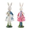 Easter Decor Cute Party Decor Desktop Ornament Collectible Easter Bunny Statue for Living Room Indoor Office Farmhouse Festival