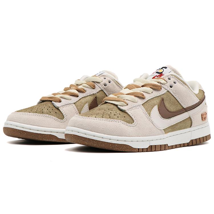 Nike Dunk Low SE '85' Low top Skateboard Shoes Women's Brown White DO9457-100 (Team17-QD)