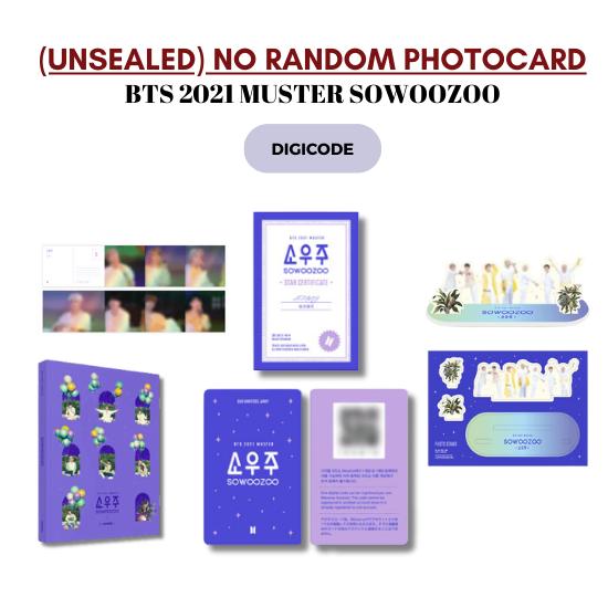 BTS 2021 Muster Sowoozoo Unsealed No Random Photocards