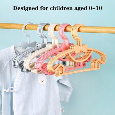 Kinder-Kleiderbügel, Kunststoff-Haushalts-Baby-Kleiderbügel, verdickter trocknender Kleiderbügel, Baby-Fliege-Kleiderbügel, 10 Stück