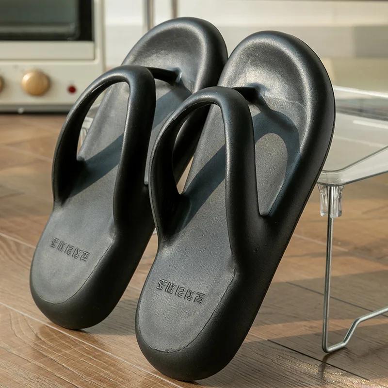 2025 Summer New! Women's Thick Sole Flip Flops - Memory Foam Stylish Thong Sandals for Beach Outdoor Fashion Wear