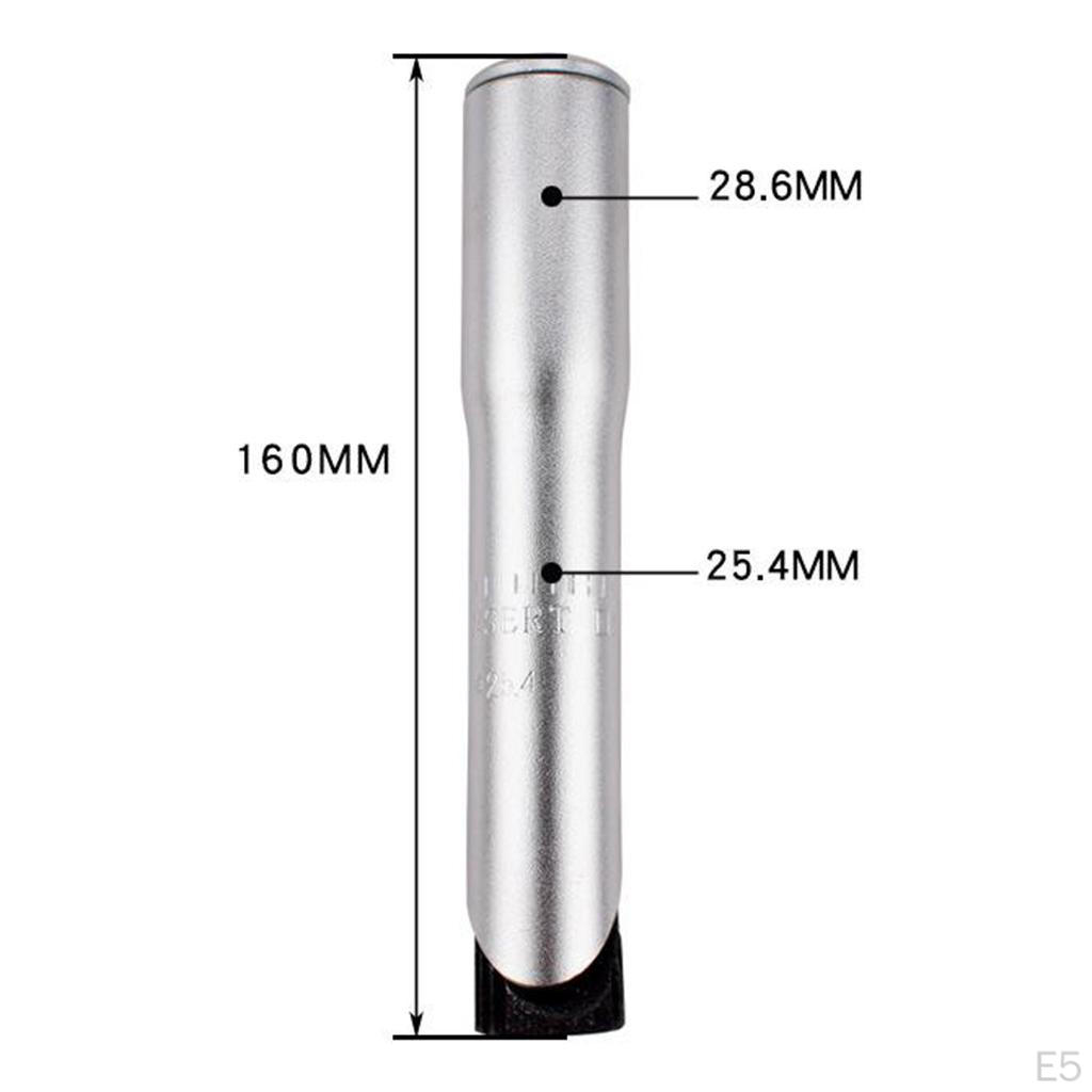 Adaptador de haste de pena Riser 22,2 / 25,4 mm Steerer para direção de 28,6 mm