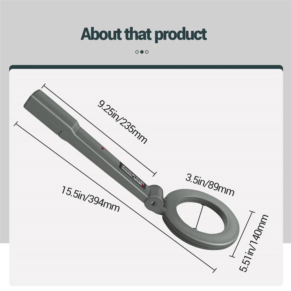 Metal Detector Handheld Metal Alarm High Sensitivity Metal Scanner Security Checker Pinpointer Search Coil Metal Detect Tools