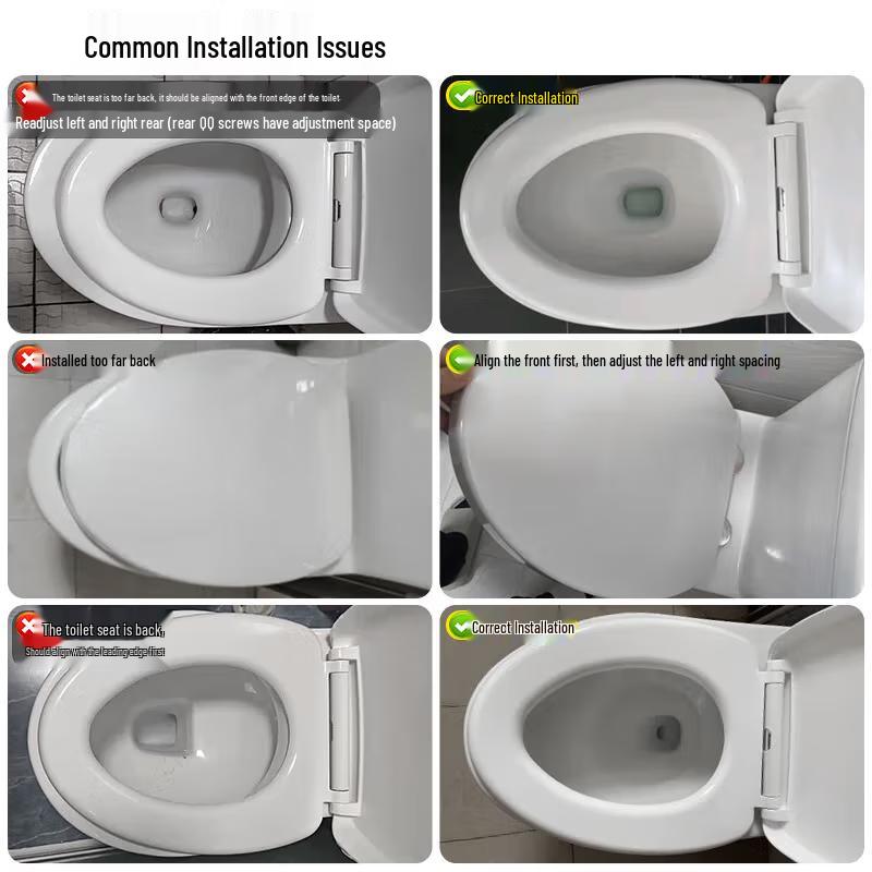 Hailead Universal Thickened Soft-Close UF Toilet Seat