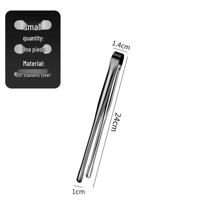 Stainless Steel 304 Kitchen Tongs for Serving Food - Ideal for Ice, Fruit, Bread, Frying, BBQ, and Grilling.