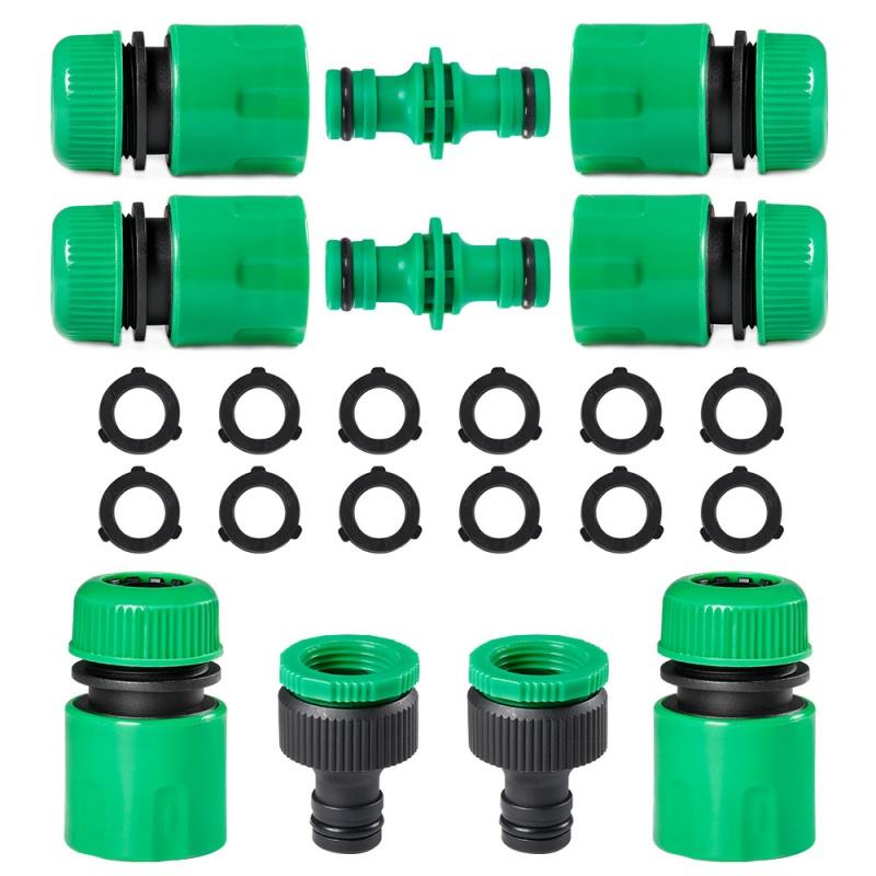 

Garden Watering Hose ABS Quick Connector 1/2” End Double Male Hose Coupling Joint Adapter Extender Set For Hose Pipe Tube 1/2