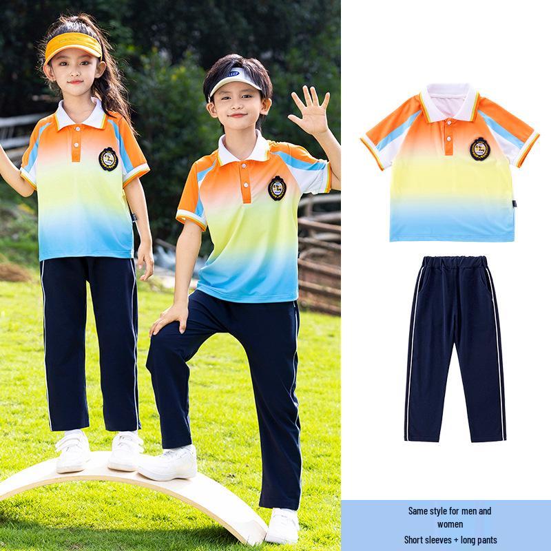 Conjunto de Uniforme Escolar e Esportivo Infantil Três Peças Estilo College