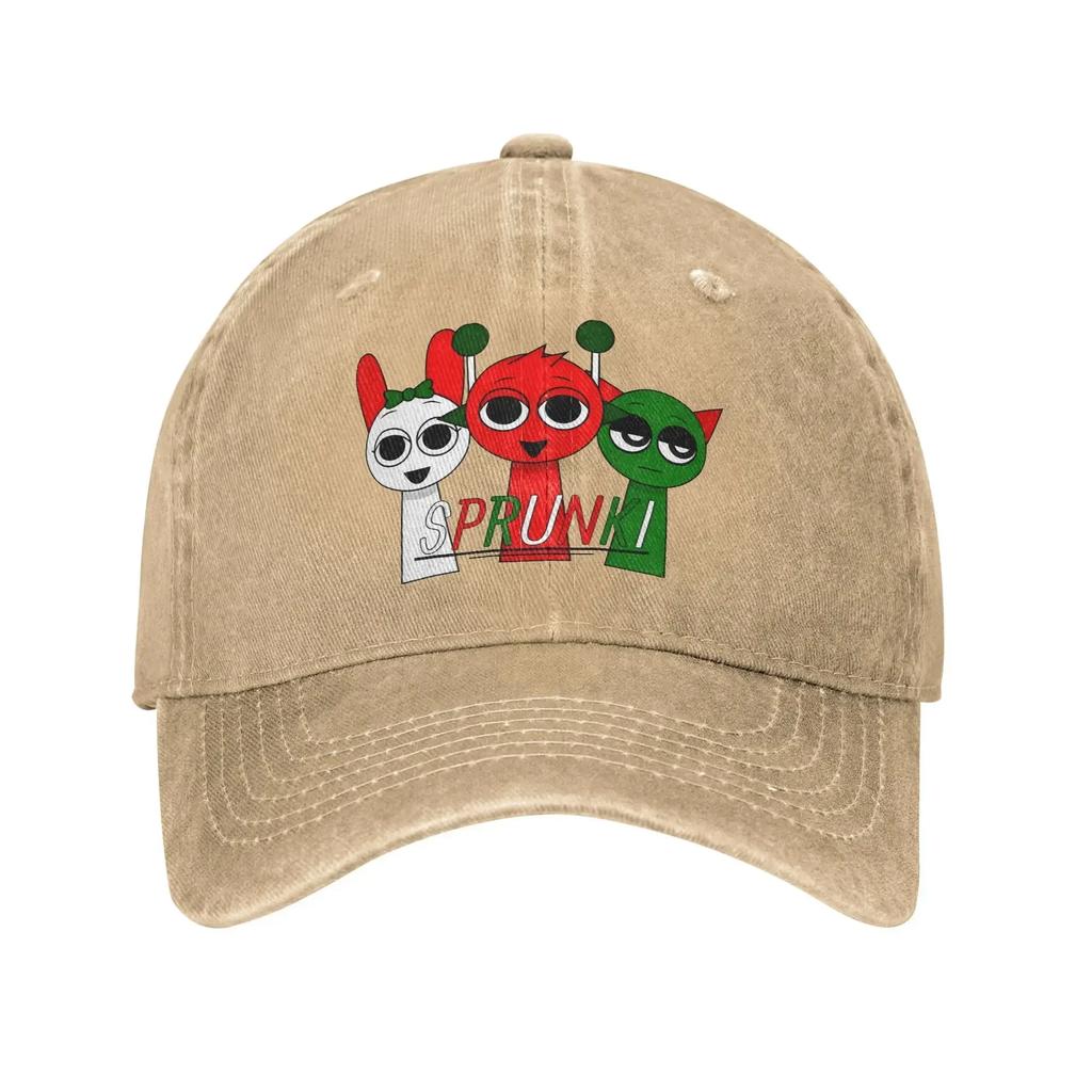 Unisex Cute Sprunki Caps Outfits Baseball Caps Fashion Funny Game Trucker Hats Adjustable MZ013