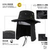 Comhats Safari Foldable Adventure Boonie Hat with Mesh Neck and Wide Brim for UV Perfect for Outdoor Activities Like and Hiking Sizes Men's Hat, Hood,