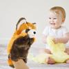 STOBOK Red Panda Hand Puppet, Cute Plush Toy with Moving Mouth for Ventriloquism and Parent-Child Play