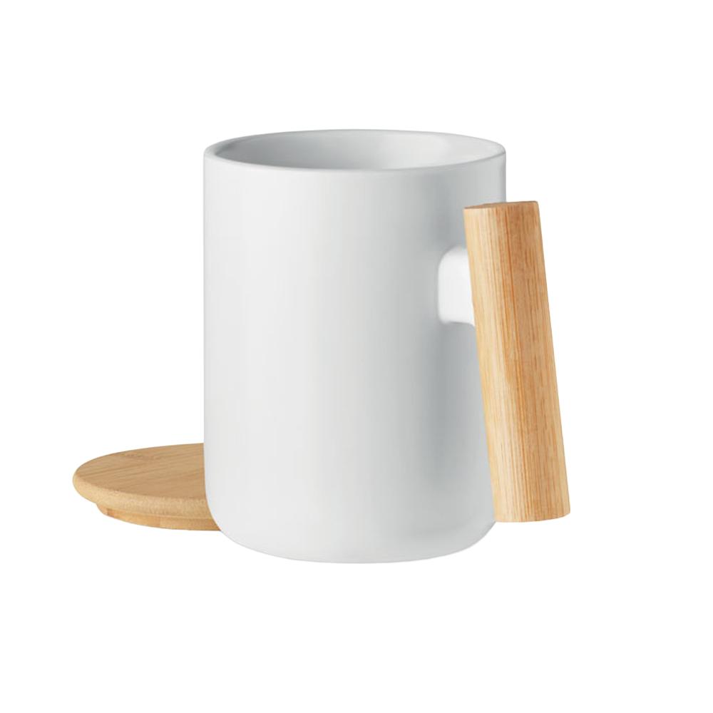 MidOcean Majest Porcelain 380ml Mug With Lid
