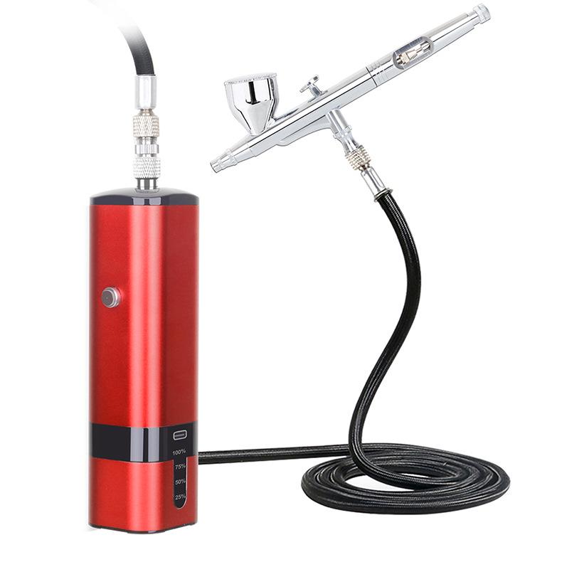 High-Pressure Beauty Airbrush Kit: DIY Spray Painting, Oxygen Infusion & Hydrating Mist Tool.