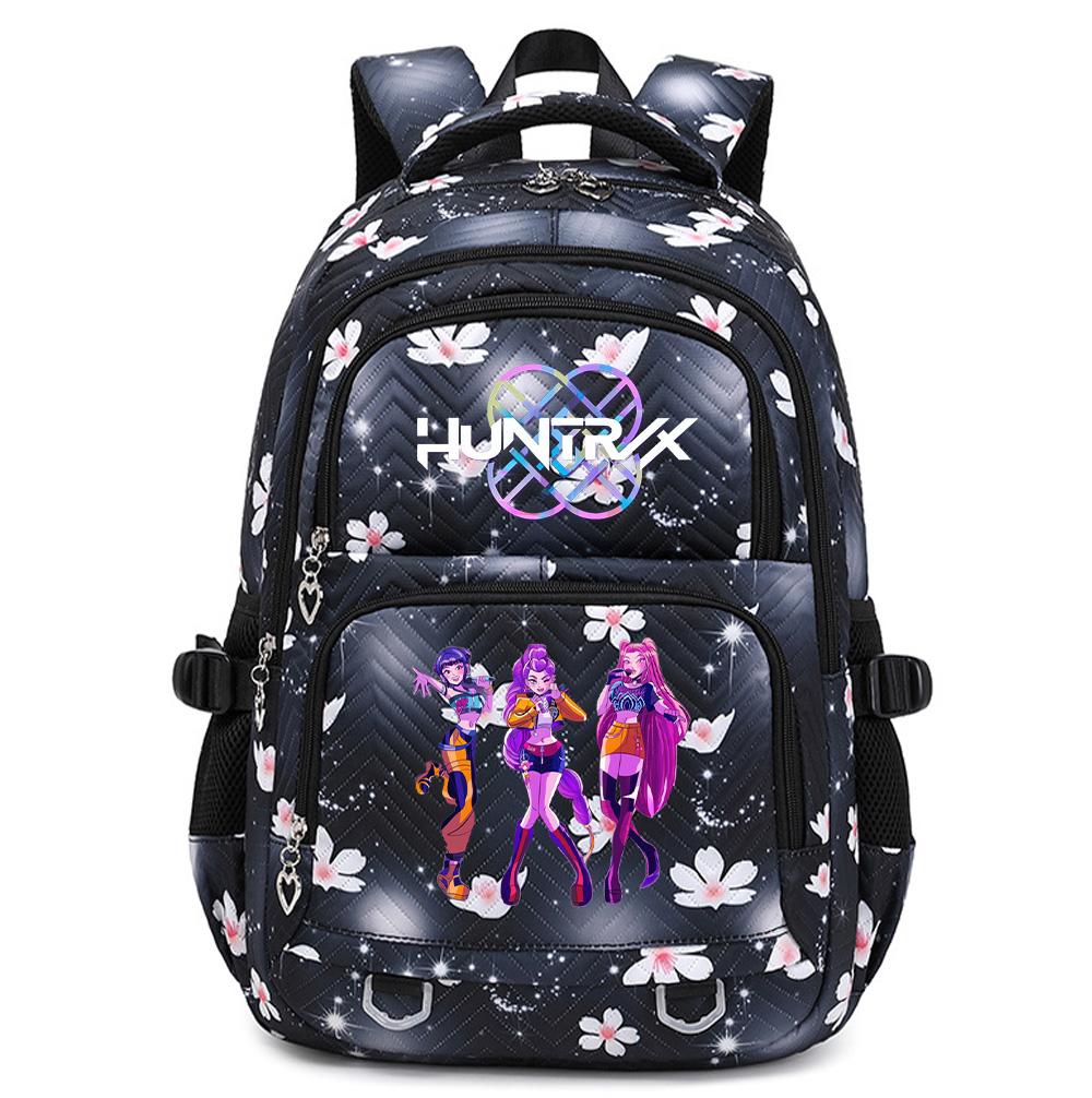 Cartoon K-Pop Printed Backpack Student Teenager Bookbag for Boy Girl Schoolbag Kid Gift Women Large Capacity Waterproof Travel Bag Mochila