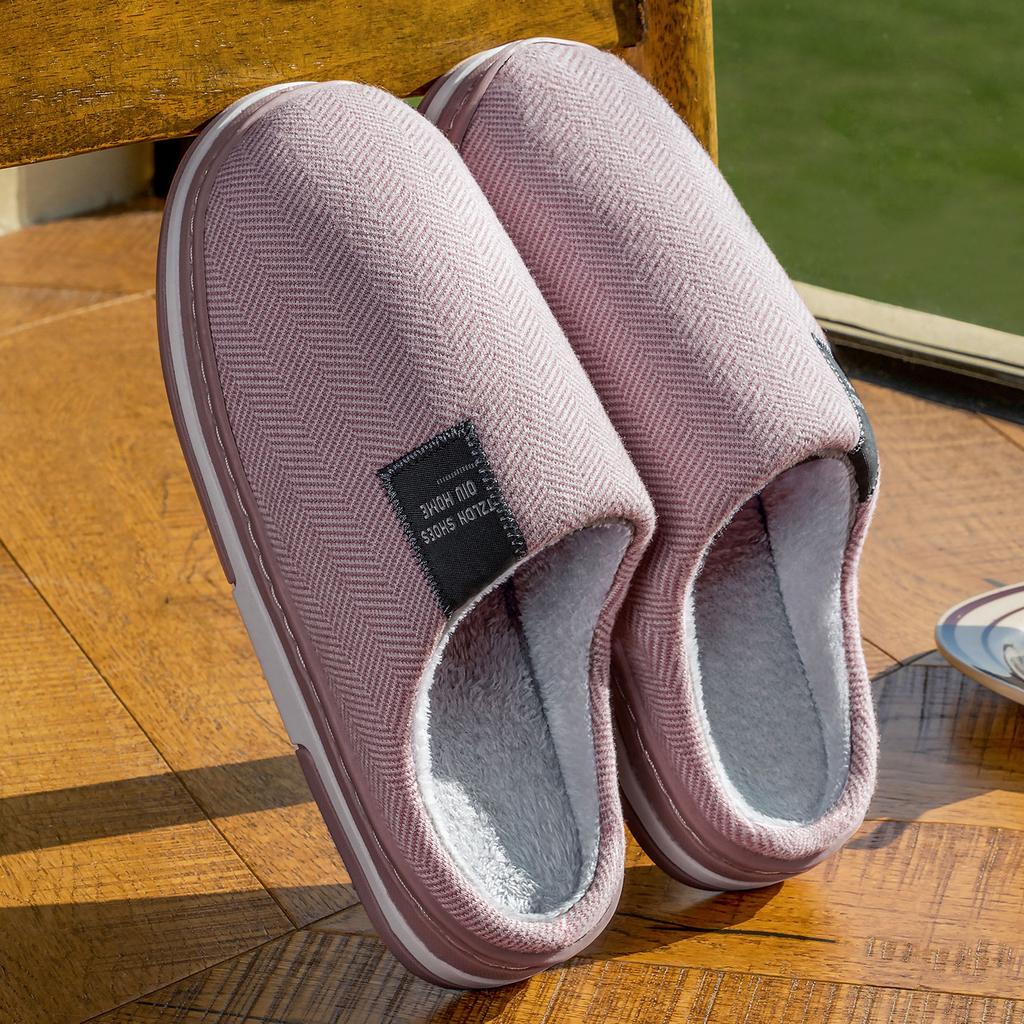 Winter Women Home Slippers Plush Warm Flat Slides Breathable Soft Non-slip Slippers Indoor Outdoor Men Casual Slippers